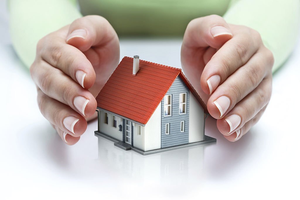 protect and insurance real estate concept